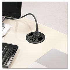 AC Power Hub, 3&quot; Diameter, Black