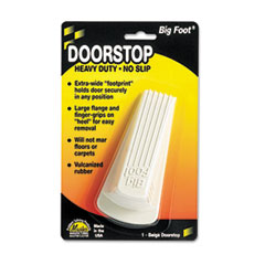 Big Foot Doorstop, No Slip Rubber Wedge, 2 1/4w x 4 3/4d