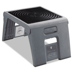 Folding Step Stool, 300lb Cap, 14w x 11 1/4d x 9 3/4h,