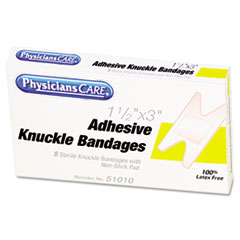 First Aid Fabric Knuckle Bandages, 8/Box