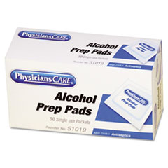 First Aid Alcohol Pads, 50/Bo x