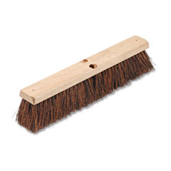 Floor Brush Head, 3 1/4&quot; Natural Palmyra Fiber, 18&quot;