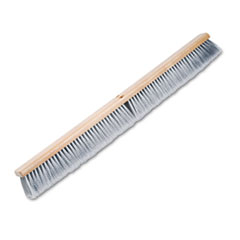 Floor Brush Head, 3&quot; Gray Flagged Polypropylene, 36&quot;