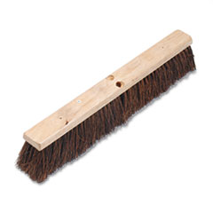 Floor Brush Head, 3 1/4&quot; Natural Palmyra Fiber, 24&quot;