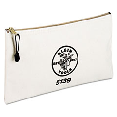 Utility Canvas Zipper Bag, 12 1/2&quot;w x 7&quot;h