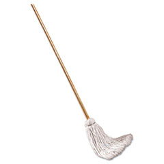 Deck Mop; 48&quot; Wooden Handle, 12oz Cotton Fiber Head, 6/Pac
