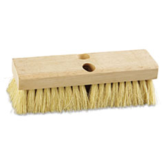 Deck Brush Head, 10&quot; Wide, Tampico Bristles