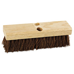 Deck Brush Head, 10&quot; Wide, Palmyra Bristles