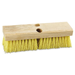 Deck Brush Head, 10&quot; Wide, Polypropylene Bristles