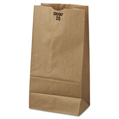 #20 Paper Grocery Bag, 20lb Kraft, Standard 8 1/4 x 5