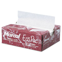 Eco-Pac Interfolded Dry Wax Paper, 6 x 10 3/4, White,