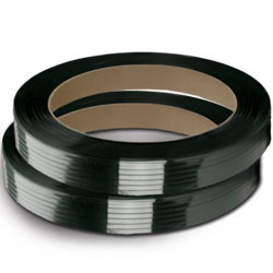 POLYESTER PLASTIC STRAPPING 1/2&quot; X .025&quot; BLACK 16x3 CORE