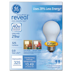 Halogen A-Line Bulb, A19, 325 lm, 2/Pack
