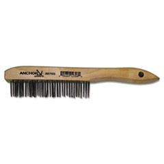Hand Scratch Brush, Carbon Steel Shoe, Wood Handle