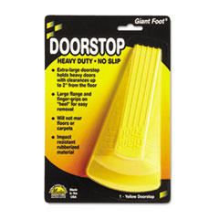 Giant Foot Doorstop, No-Slip Rubber Wedge, 3 1/2w x 6 3/4d