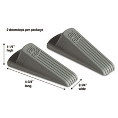 Big Foot Doorstop, No Slip Rubber Wedge, 2 1/4w x 4 3/4d