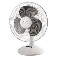12-Inch Three-Speed Oscillating Desk Fan,