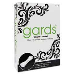 Gards Vended Sanitary Napkins #4, 250 Individually Boxed