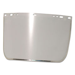 Face Shield Visor, 15 1/2&quot; x 9&quot;, Clear, Bound,