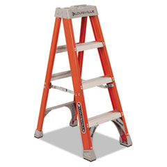 Fiberglass Heavy Duty Step Ladder, 50&quot;, 3-Step, Orange