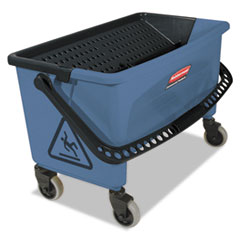 Microfiber Finish Bucket, 27 gal, Blue