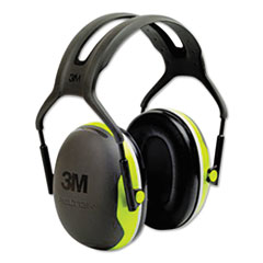 PELTOR X4 Earmuffs, 27 dB NRR, Fluorescent Yellow-Green