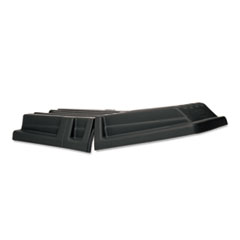 Hinged Dome Tilt Truck Lid, 16&quot;w x 35 1/2&quot;d x 36&quot;h, Black