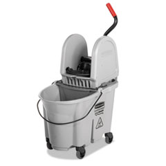 Executive WaveBrake Down-Press Mop Bucket, Gray,