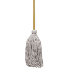 Cotton Deck Mop, White, 12oz, 12/Carton