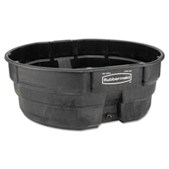 Structural Foam Livestock Tank, 300 gal, Oval, Black