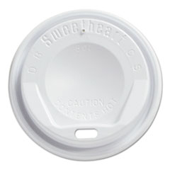Gourmet Dome Sip-Through Lids, 8oz Cups, White,