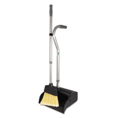 Telescopic Ergo Dust Pan with Broom, 12&quot; Wide, 45&quot; High,