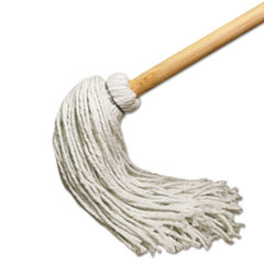 Deck Mop w/51 in. Wooden Handle, 12 oz. Rayon Fiber