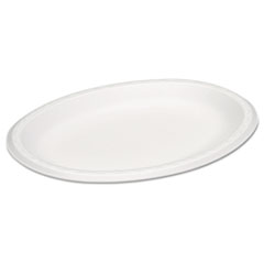 Celebrity Foam Platters, 11.5 x 8.5, White, 125/PK, 4 PK/CT