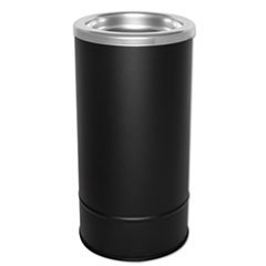 Round Sand Urn w/Removable Tray, Black