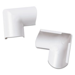 Clip-Over Door Top Bend for Mini Cord Cover, White, 2 per