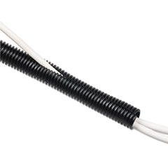 Cable Tidy Tube, 1&quot; Diameter x 43&quot; Long, Black