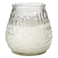 Victorian Filled Glass Candles, 60 Hour Burn, 3