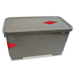 Microfiber Charging Bucket, 6 gal, Polypropylene, Gray, 11