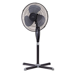 16&quot; Three-Speed Oscillating Pedestal Fan, Three Speed,