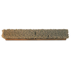 Durham Fine Sweep Broom Head, Brown, 24&quot; x 3&quot;, PVC, 6/Carto