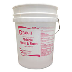 Bucket, 5 gal, White/Pink