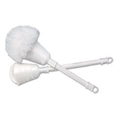 Cone Bowl Mop, 10&quot; Handle, 2&quot; dia. Head, Plastic, White,