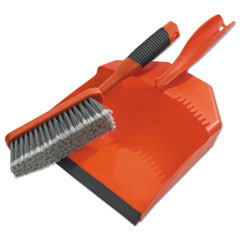 Dust Pan &amp; Brush Set, Plastic, 9 1/2&quot; Wide, 6 1/2&quot;