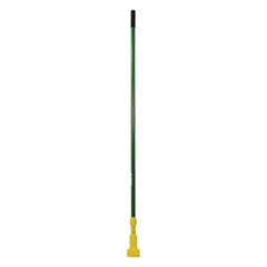 Gripper Fiberglass Mop Handle, 60&quot;, Green/Yellow