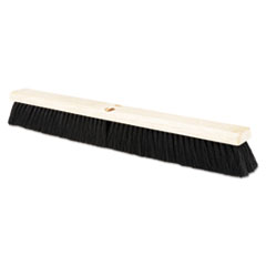 Floor Brush Head, 2 1/2&quot; Black Tampico Fiber, 24&quot;