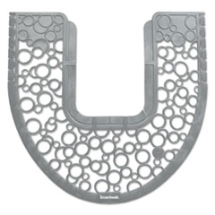 Commode Mat 2.0, Rubber, 22 7/8 x 22, Gray/White, 6/Carto