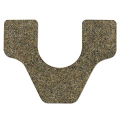 Antimicrobial Floor Mat, Commode, 27 x 25, Brown,