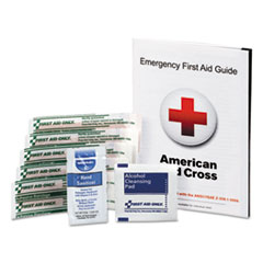 First Aid Guide w/Supplies, 9 Pieces