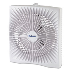 10&quot; Personal Size Box Fan, Plastic, White